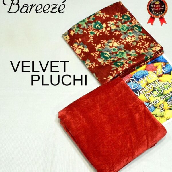 Digital Printed Velvet Pluchi 2pc Same as Original Bareeza - shoppinway-emc-071