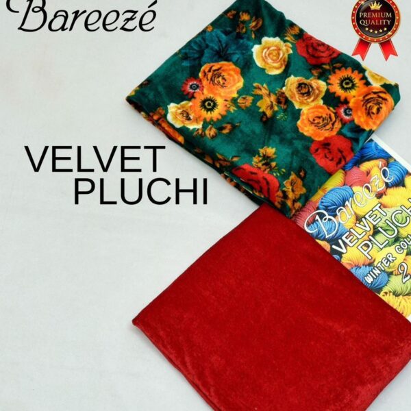 Digital Printed Velvet Pluchi 2pc Same as Original Bareeza - shoppinway-emc-072