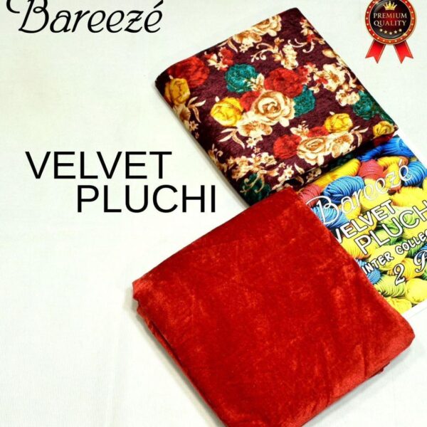 Digital Printed Velvet Pluchi 2pc Same as Original Bareeza - shoppinway-emc-073